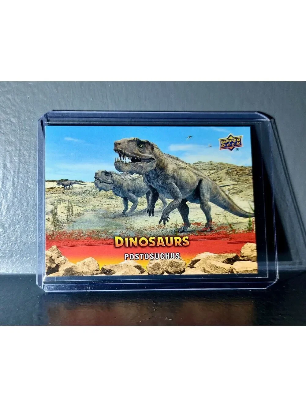 2015 Upper Deck Dinosaurs Postosuchus Extinction Red Parallel #60 Card